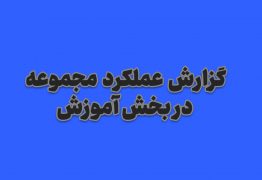 گزارش عملکرد مجموعه در تبلیغ سنتی